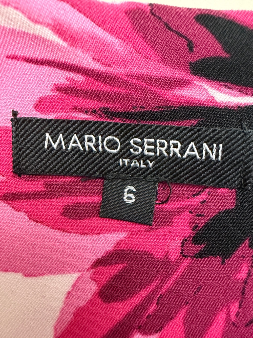 Mario Serrano floral shift dress - pink/white size 6 - Picture 6 of 8